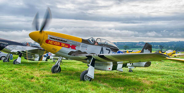 Aviation Art Print featuring the photograph Never Miss  7D03724h by Guy Whiteley