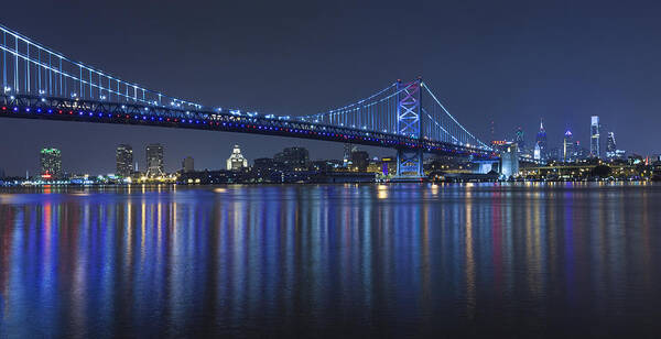 Philadelphia Art Print featuring the photograph Panorama At The Bridge by Denise Bush