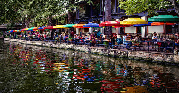 Riverwalk Art Print featuring the photograph San Antonio Riverwalk III by Diana Powell