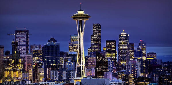 Seattle Art Print featuring the photograph Seattle Skies by Ryan Smith