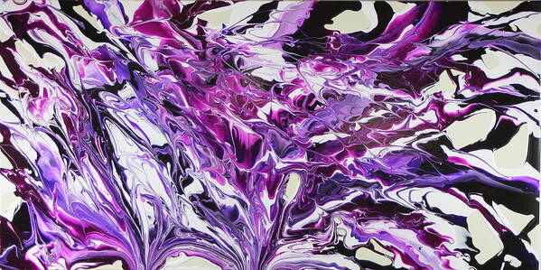 Abstract Art Print featuring the painting The Violet Hour by Madeleine Arnett