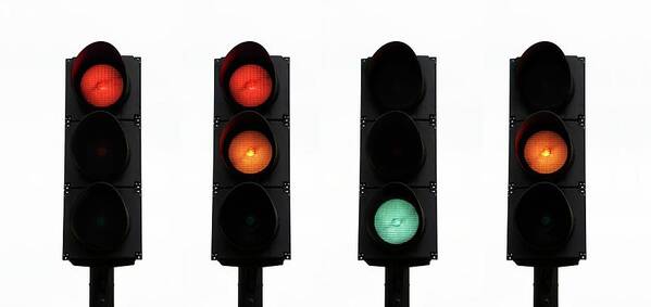 Traffic Light Art Print featuring the photograph Traffic Lights by Cordelia Molloy