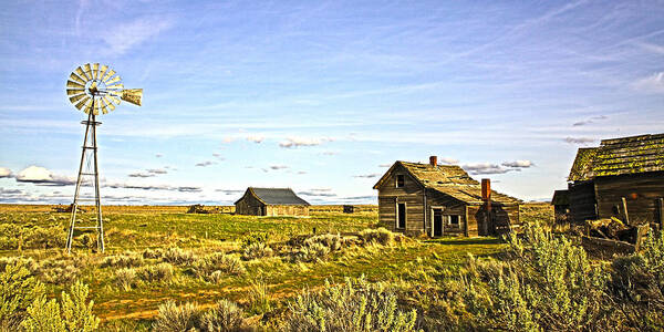 Cowboy Art Print featuring the photograph Home on the Range #2 by Steve McKinzie