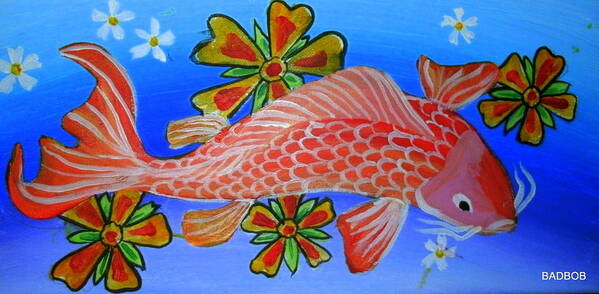 Fish Art Print featuring the painting Badkoi 1 by Robert Francis