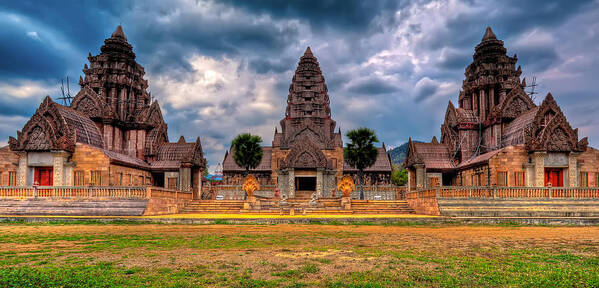 Shrine Art Print featuring the photograph Thai Temple by Adrian Evans