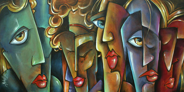 Figurative Art Print featuring the painting ' No Choices ' by Michael Lang