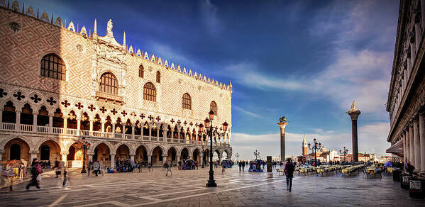 Venice Art Print featuring the photograph Doge's Palace on St Mark's Square - Venice #1 by Barry O Carroll