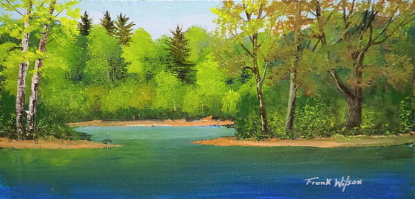 Back Country Pond Art Print featuring the painting Back Country Pond by Frank Wilson