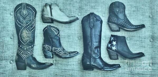 Boots Art Print featuring the photograph Boots by Allen Sign in Austin Texas by Janette Boyd