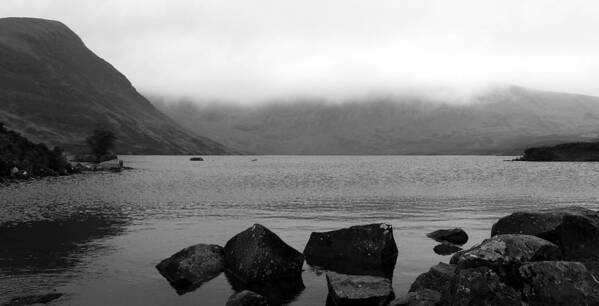 Loch Art Print featuring the photograph Cloudy Loch Skeen by Lukasz Ryszka