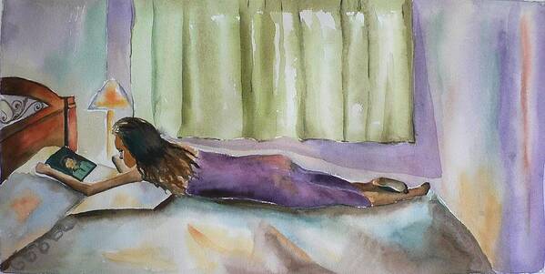 Watercolor Art Print featuring the painting Come back soon by Geeta Yerra