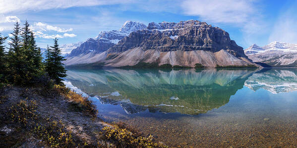Crowfoot Reflection Art Print featuring the photograph Crowfoot Reflection by Chad Dutson