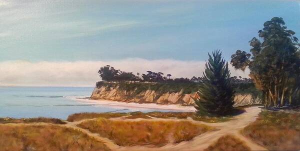 Seascape Art Print featuring the painting Short walk to Devereux Point by Jeffrey Campbell