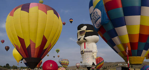 Elvis Art Print featuring the photograph Elvis at Reno Balloon Race by Rick Mosher