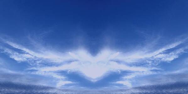 Heart Art Print featuring the photograph Heart cloud by Kimberly W