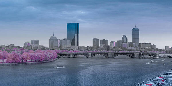 Boston Art Print featuring the photograph Infrared Boston by Bryan Xavier