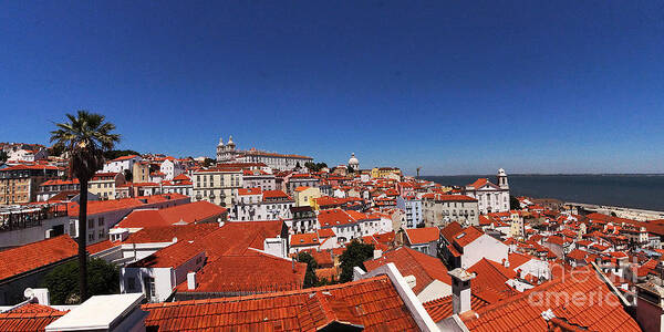 Europe Art Print featuring the photograph Lisbon panorama 3 by Rudi Prott