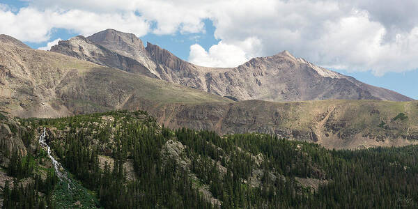 Longs Peak Art Print featuring the photograph Longs and Meeker by Aaron Spong