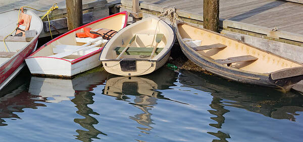 Dock Art Print featuring the photograph Lubec Dories by Peter J Sucy