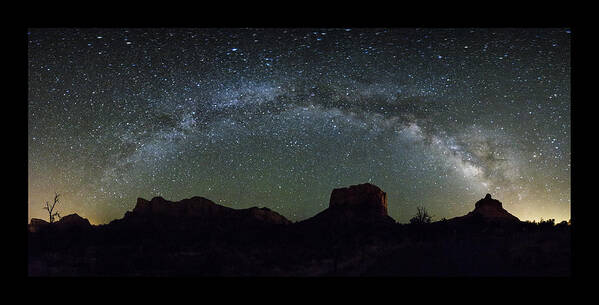 Bell Rock Art Print featuring the photograph Milky Way Over Bell by Tom Kelly