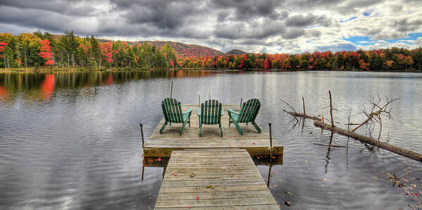 October On West Lake Art Print featuring the photograph October on West Lake by David Patterson