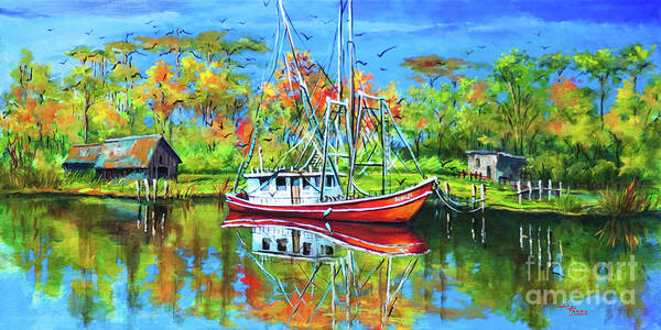  Louisiana Art Art Print featuring the painting Off Season by Dianne Parks