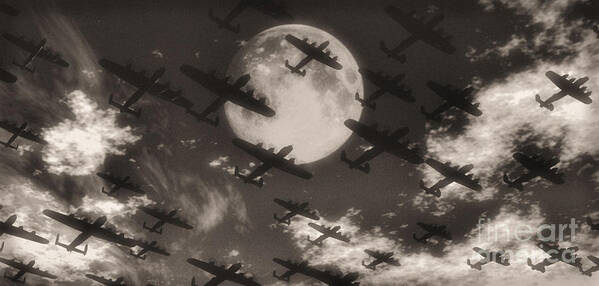 Aviaton Art Print featuring the digital art Operation Moonlight by Richard Rizzo