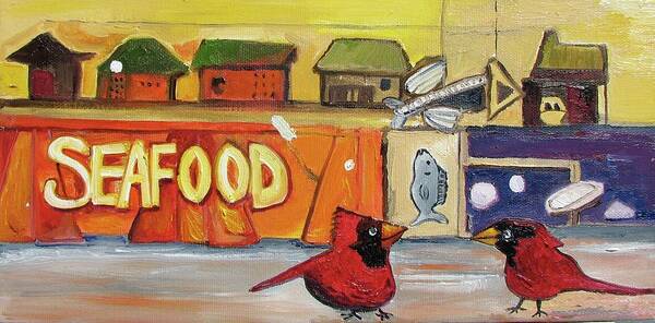 Birds Art Print featuring the painting Our New Home by Patricia Arroyo