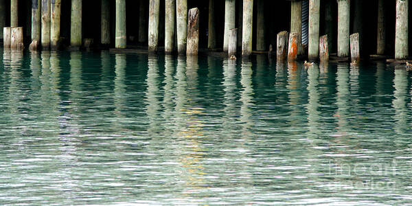 Dock Art Print featuring the photograph Patterns Of Abstraction by Linda Shafer