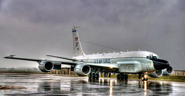 Rc-135 Art Print featuring the photograph RC-135 Rivet Joint by Ryan Wyckoff