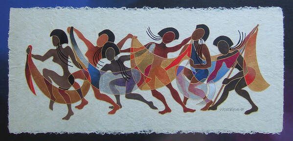 Fiji Islands Art Print featuring the painting Rovati II by Maria Rova