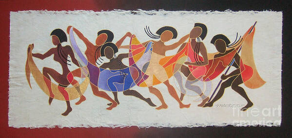 Fiji Islands Art Print featuring the painting Rovati III by Maria Rova