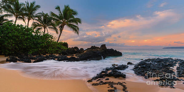 Idyllic Art Print featuring the photograph Secret Beach - Maui - Hawaii by Henk Meijer Photography