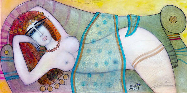 Albena Art Print featuring the painting Sheherazade by Albena Vatcheva