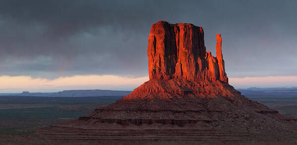 Monument Valley Art Print featuring the photograph Sunset at Monument Valley by Art Cole