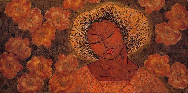 Meditation Art Print featuring the mixed media Tahitian Dreams by Gloria Rothrock