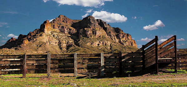 Arizona Art Print featuring the photograph The Corral at Picketpost by Hans Brakob