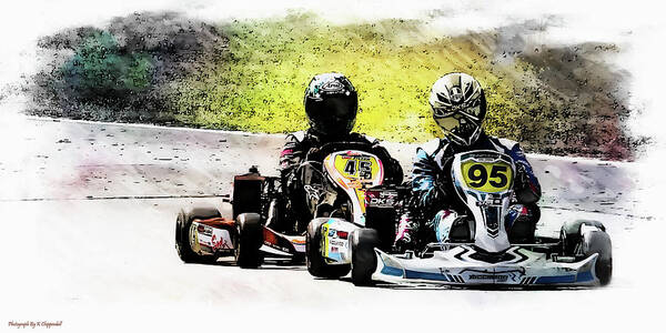 Wingham Go Karts Australia Art Print featuring the photograph Wingham Go Karts 05 by Kevin Chippindall
