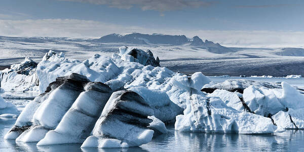 Iceberg Art Print featuring the photograph Icebergs In Iceland by Icelandic Landscape