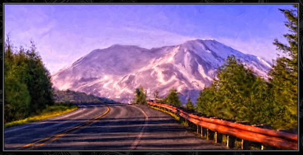 Mount St. Helens Art Print featuring the painting Mount St. Helens Morning by Jeanette Mahoney