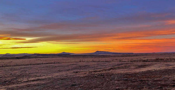 Sunrise Art Print featuring the photograph New Mexico Sunrise by Rand Ningali