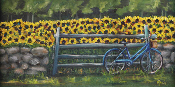 Resting At Buttonwoods Art Print featuring the painting Resting At Buttonwoods by Marnie Bourque
