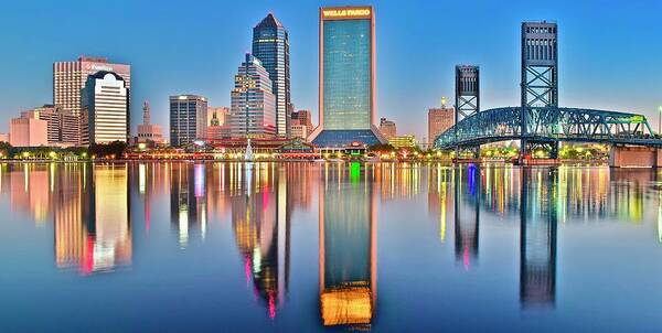 Jacksonville Art Print featuring the photograph Sunshine State Panoramic in Jacksonville by Frozen in Time Fine Art Photography