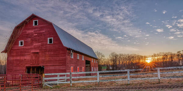 Barn Art Print featuring the photograph This Ol Barn by Donna Twiford