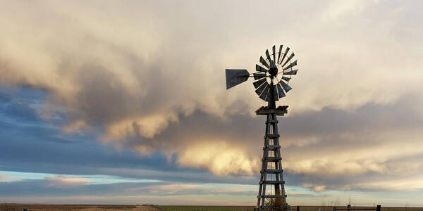 Kansas Art Print featuring the photograph Wooden Windmill 02 by Rob Graham