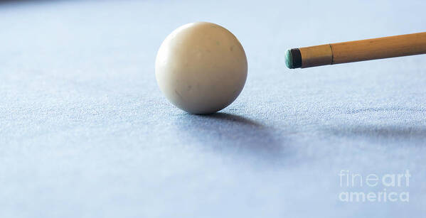 Pool Art Print featuring the photograph Pool Table #1 by THP Creative
