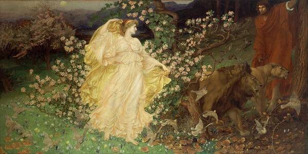 European Art Print featuring the painting Venus and Anchises #8 by William Blake Richmond