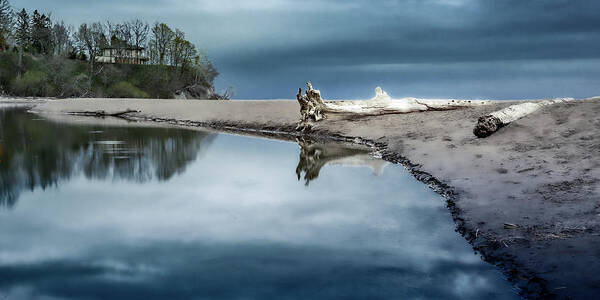 Landscape Art Print featuring the photograph Adrift in Reflection by Dee Potter