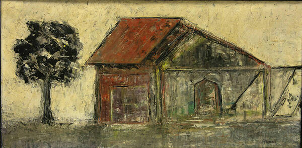 Art Class Art Print featuring the painting Barn on the Old Farm by David McCready