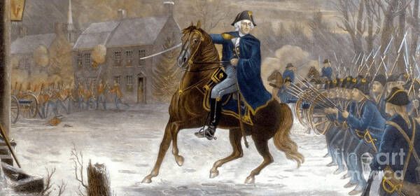 George Art Print featuring the photograph George Washington Battle-of-Trenton by Action